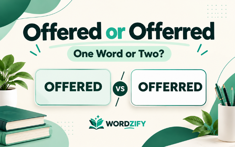 Offered vs Offerred